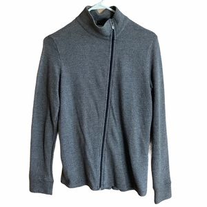 Beyond Yoga Jacket Asymmetrical Zip Peplum Women Size XS Cotton Blend‎